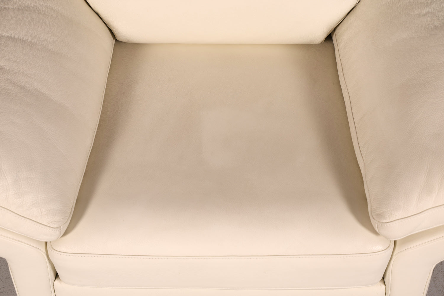 Wunderschöner Original Rolf Benz Sessel Modell 3300 Creme Echtleder Ledersessel Designer Loungesessel