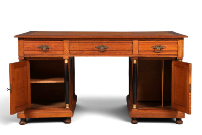 Traumhafter Gründerzeit Schreibtisch Jugendstil Bürotisch echt Holz Antik Office Desk
