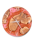Wunderschöne Handgefertigte Epoxidharz Wanduhr Olivenbaum Uhr Epoxy Analog Uhr