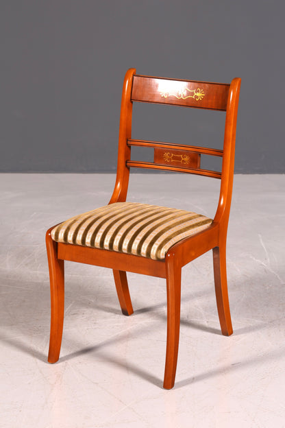 G034 Finish cm 6x Edle Englische Stühle Englisch Dining Chairs Antik 60er Jahre Regency Küchenstühle Stuhlset (Kopie)