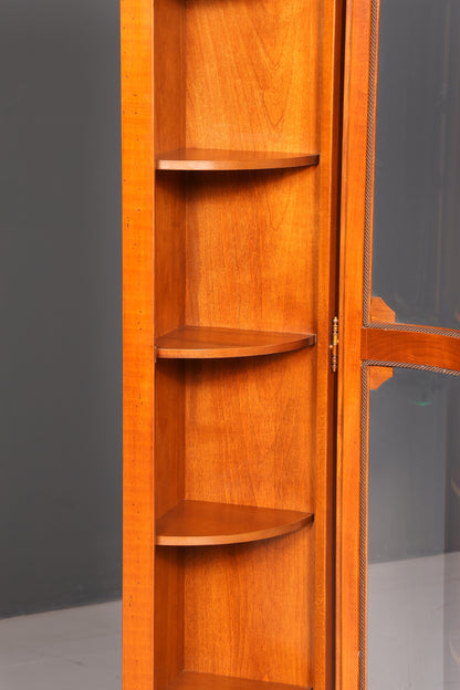 Wunderschöne Eckvitrine der Marke Selva Eckschrank Glasvitrine Vitrine Echt Holz Antik Vintage