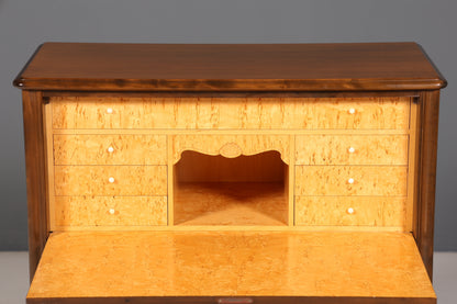 Stilvoller Sekretär im Englischen Stil Büro Vertiko Kommode Mahagoni Schreibkommode