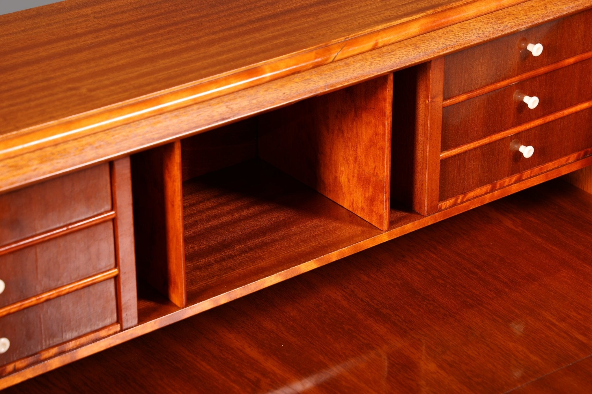 Stilvoller Mid Century Sekretär Vintage Büro Schrank Retro Kommode Office Secretary 60s