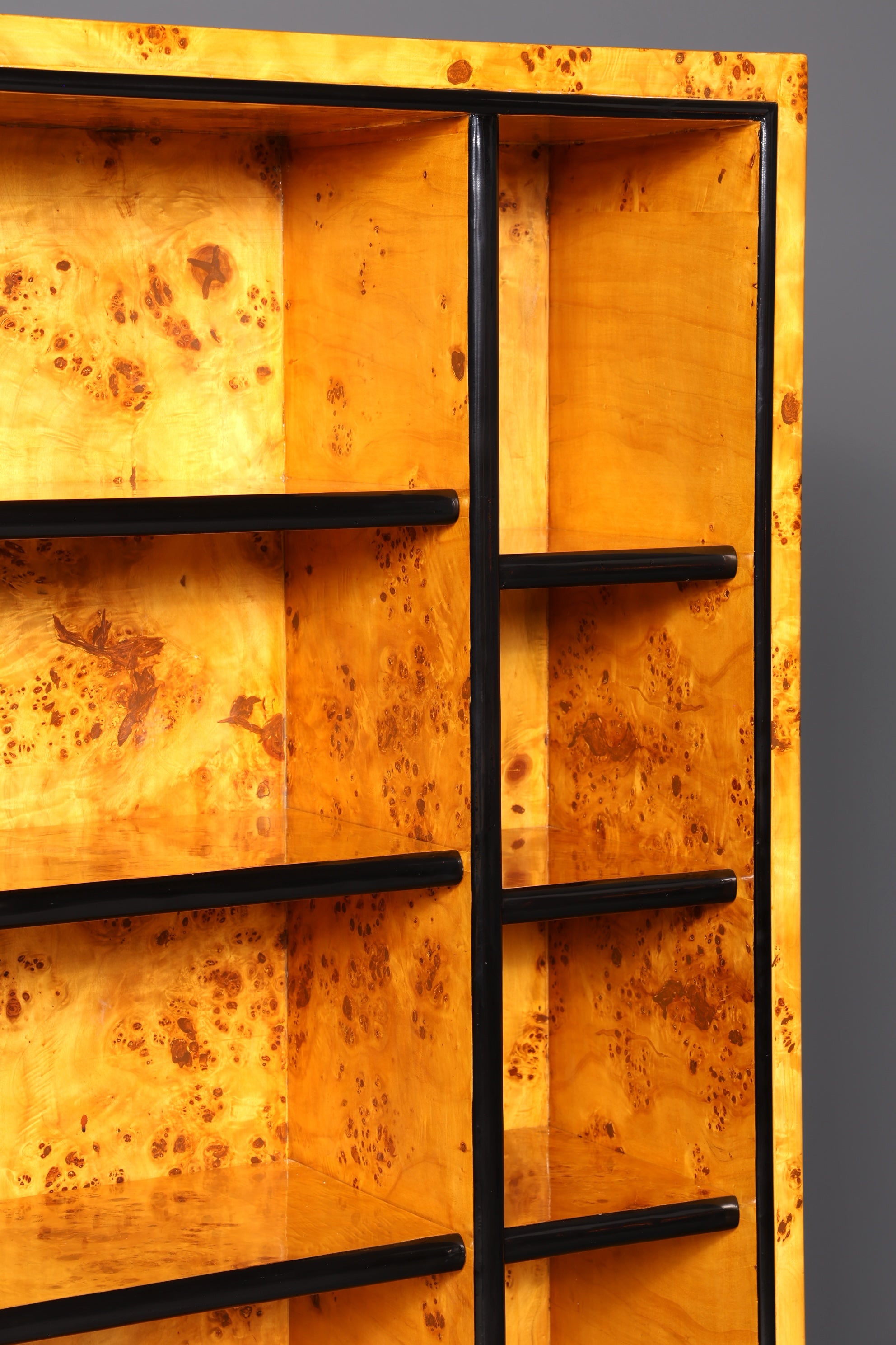 Beeindruckendes Art Deco Design Bücherregal Birke Luxus Regal Biedermeier Bibliothek