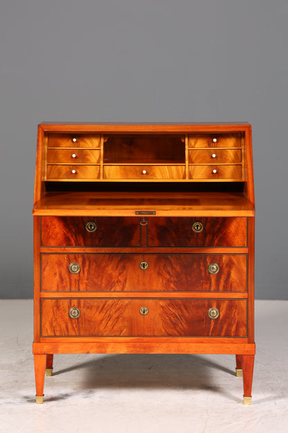 Stilvoller Sekretär im Louis Seize Stil Büro Kommode Empire Englisch Schreibkommode Schreibtisch