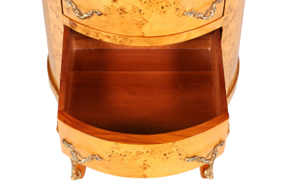 Traumhafte Barock Stil Kommode Antik Stil Louis XV Vertiko Birke Highboard Schubladenkommode