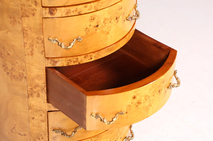 Traumhafte Barock Stil Kommode Antik Stil Louis XV Vertiko Birke Highboard Schubladenkommode