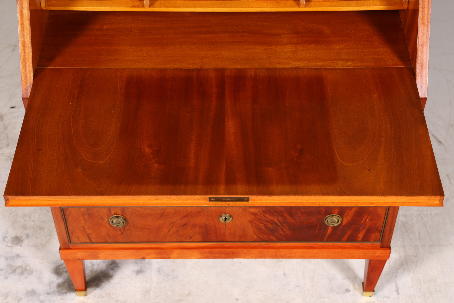 Stilvoller Sekretär im Louis Seize Stil Büro Kommode Empire Englisch Schreibkommode Schreibtisch