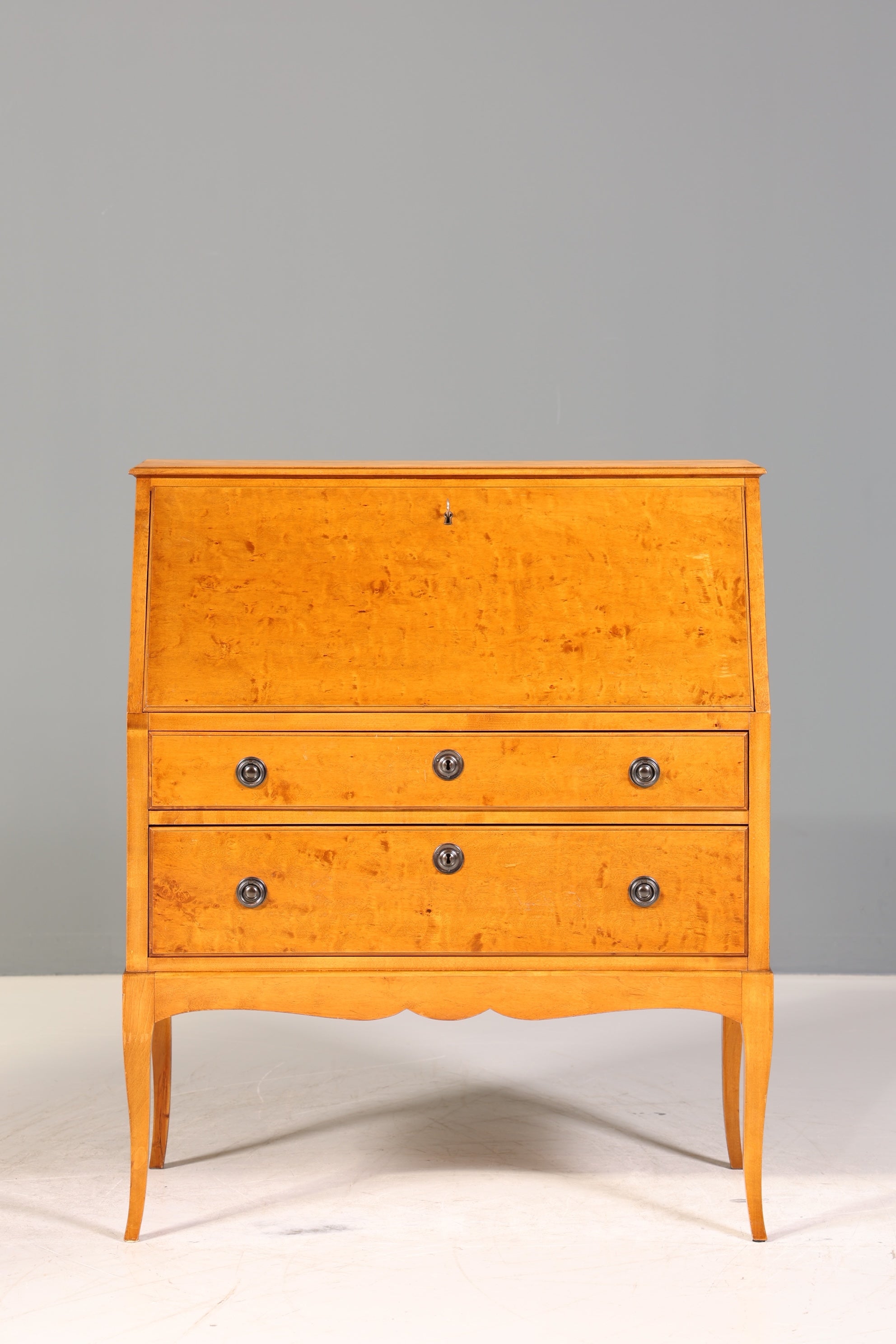 Traumhafter Sekretär um 1946 Büro Kommode echt Holz Schreibtisch Bürokommode