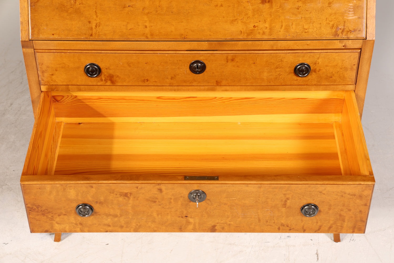 Traumhafter Sekretär um 1946 Büro Kommode echt Holz Schreibtisch Bürokommode