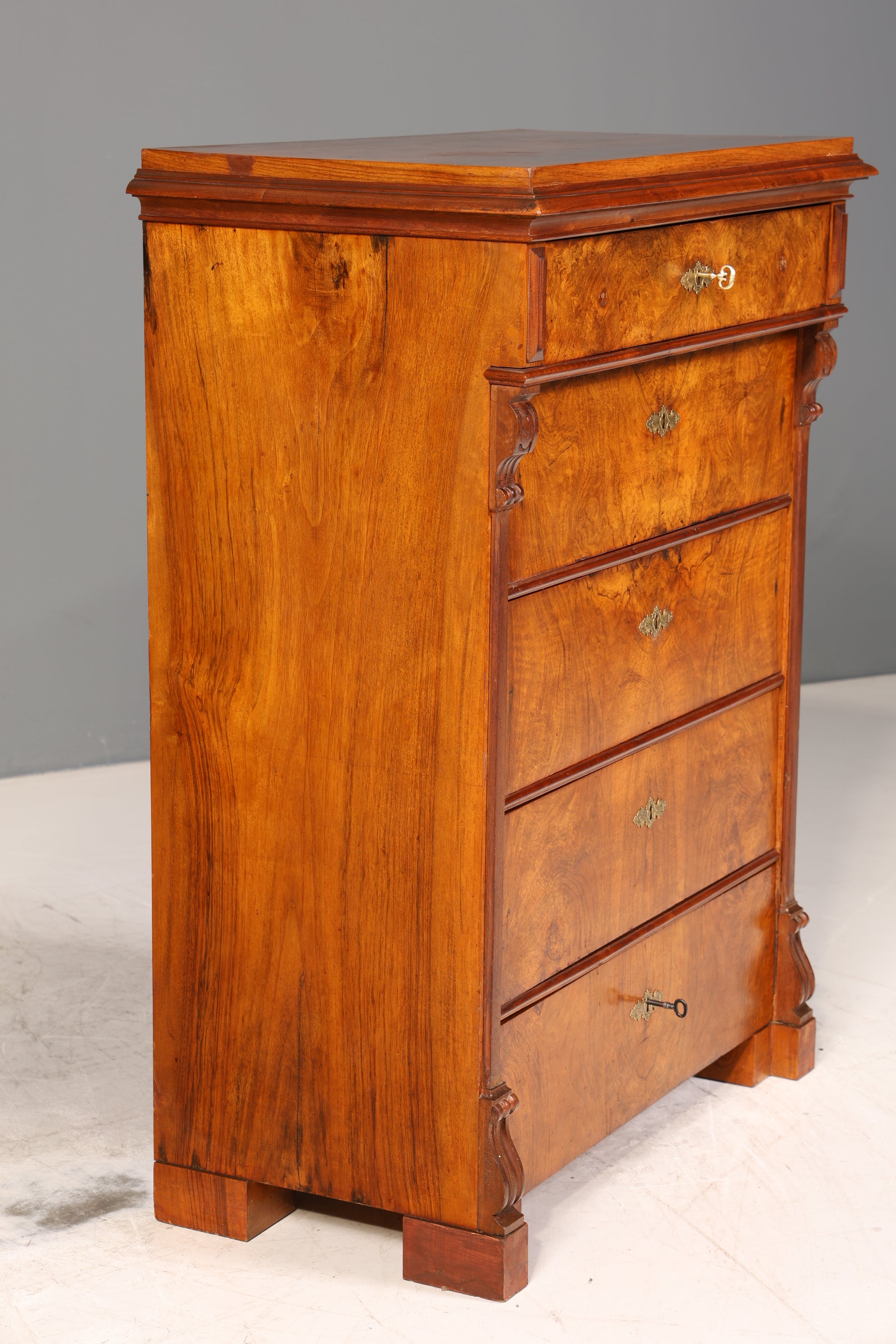 Wunderschöne Louis Philippe Kommode Gründerzeit Vertiko Schubladen Kommode Chiffoniere um 1880