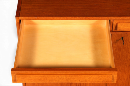 Traumhaftes Mid Century Regal Teak Holz Schrank Danish Design Retro Kommode Vintage Bücherregal 60er Jahre 2 von 2
