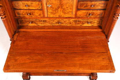 Wunderschöner Gründerzeit Sekretär Vertiko Highboard Louis Philippe Kommode um 1880