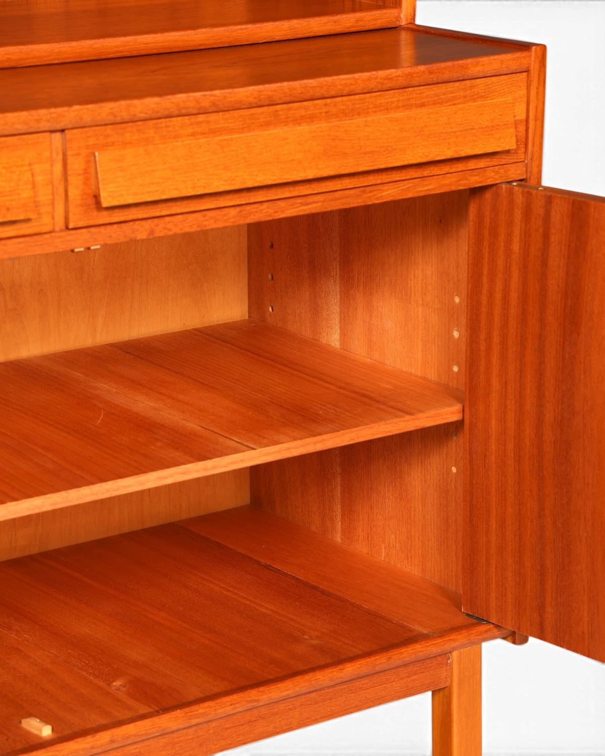 Traumhaftes Mid Century Regal Teak Holz Schrank Danish Design Retro Kommode Vintage Bücherregal 60er Jahre 2 von 2