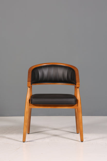 Edler Korbgeflecht Esszimmer Stuhl &quot;Malibu Black Plus&quot; Küchenstuhl Armlehnstuhl Buche Sekretär Stuhl