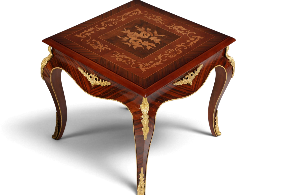 2x Traumhafte Barock Stil Louis XV Couchtische Antik Stil Ablagetische