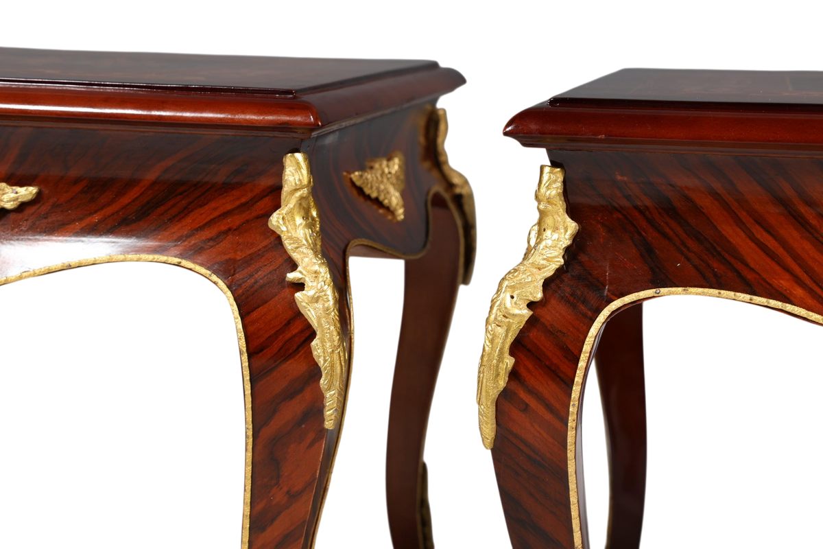 2x Traumhafte Barock Stil Louis XV Couchtische Antik Stil Ablagetische