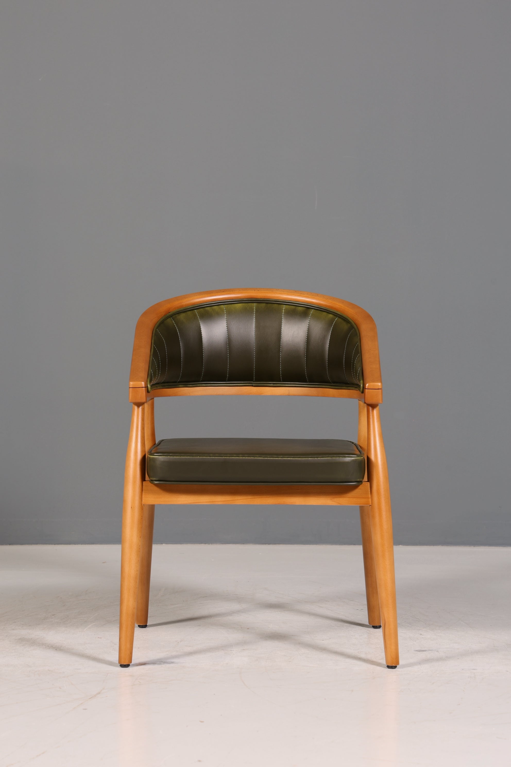 Edler Korbgeflecht Esszimmer Stuhl &quot;Malibu Plus Green&quot; Küchenstuhl Armlehnstuhl Buche Sekretär Stuhl