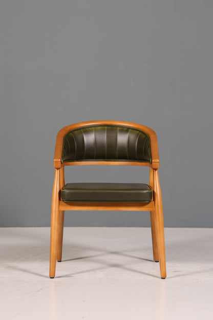 Edler Korbgeflecht Esszimmer Stuhl &quot;Malibu Plus Green&quot; Küchenstuhl Armlehnstuhl Buche Sekretär Stuhl