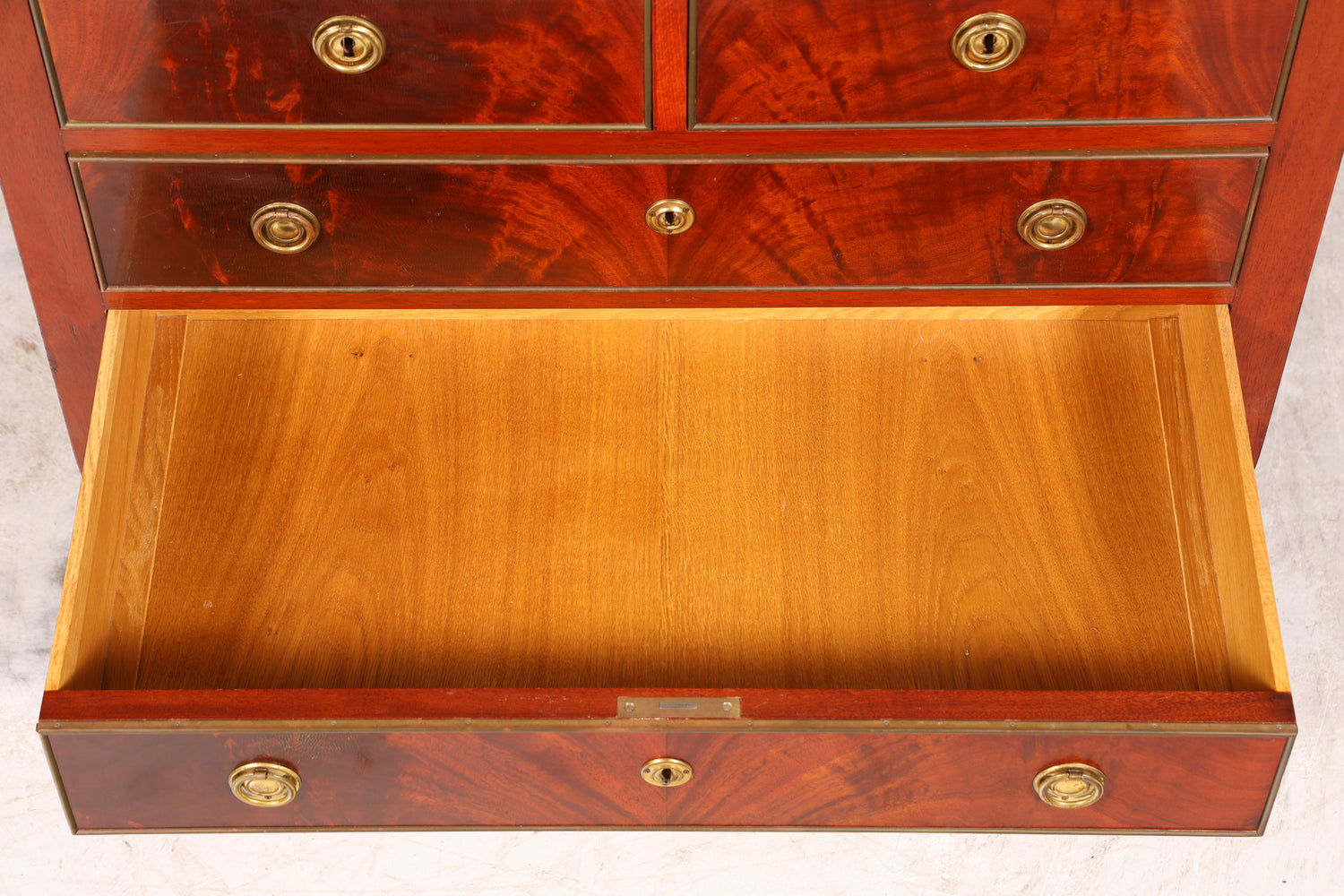 Edler Sekretär im Louis Seize Stil Büro Kommode Empire Englisch Schreibkommode Schreibtisch