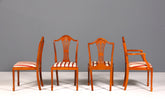 4x Edle Englische Stühle im Hepplewithe Stil Englisch Dining Chairs Küchenstühle Stuhlset