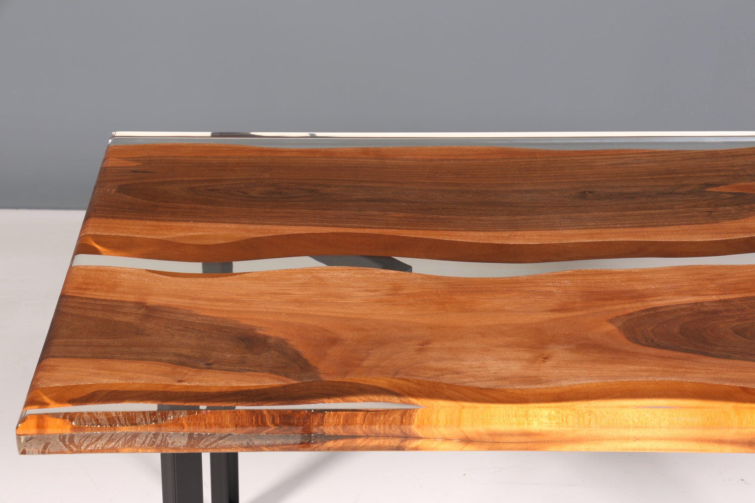 Beeindruckender Epoxidharz Tisch 160-90cm Nussbaum Esszimmer Tisch Epoxy Esstisch Küchentisch