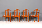 4x Edle Englische Stühle im Hepplewithe Stil Englisch Dining Chairs Küchenstühle Stuhlset