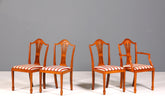 4x Edle Englische Stühle im Hepplewithe Stil Englisch Dining Chairs Küchenstühle Stuhlset