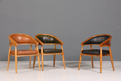 Edler Korbgeflecht Esszimmer Stuhl &quot;Malibu Plus Green&quot; Küchenstuhl Armlehnstuhl Buche Sekretär Stuhl