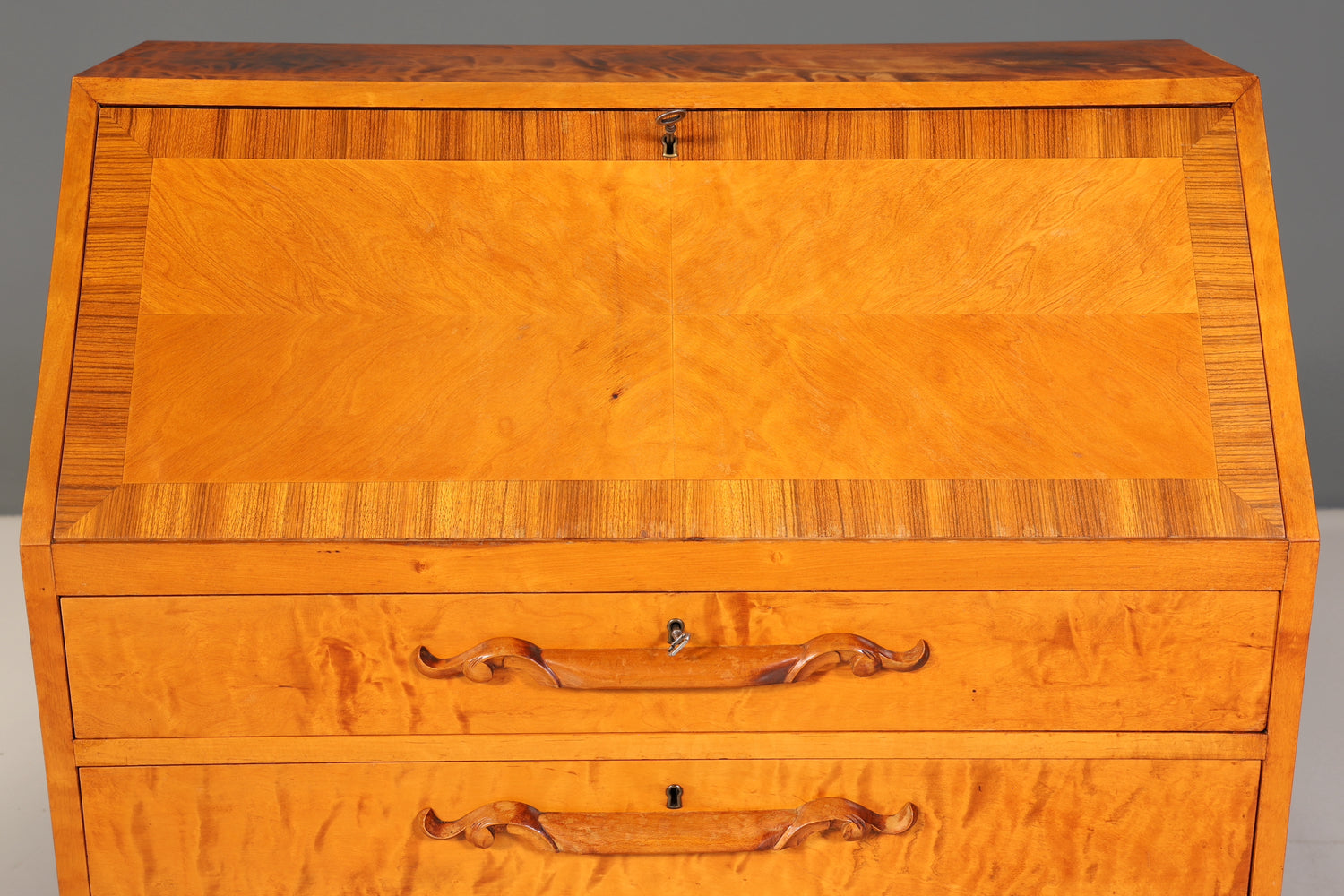 Traumhafter Sekretär um 1930 Büro Kommode echt Holz Sekretär Schreibtisch Kommode