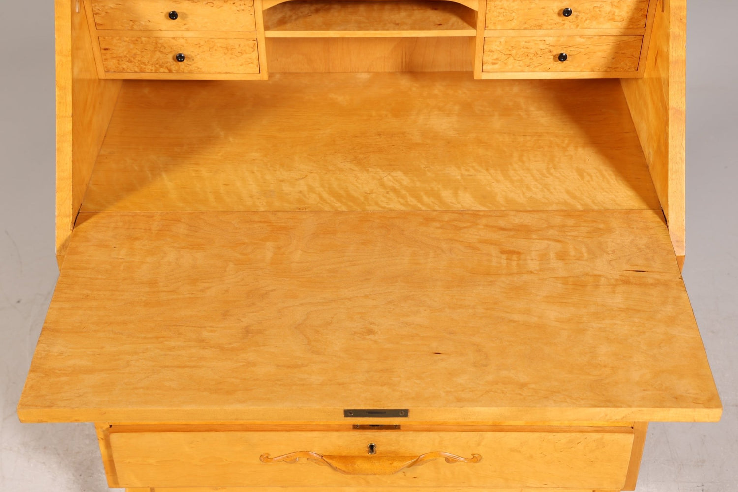 Edler Sekretär um 1930 Büro Kommode Kirschholz Sekretär Schreibtisch Kommode