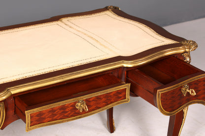 G078 Finish - Louis XV Barock Schreibtisch usw. Messing Zarge, Preis muss ich noch recherchieren