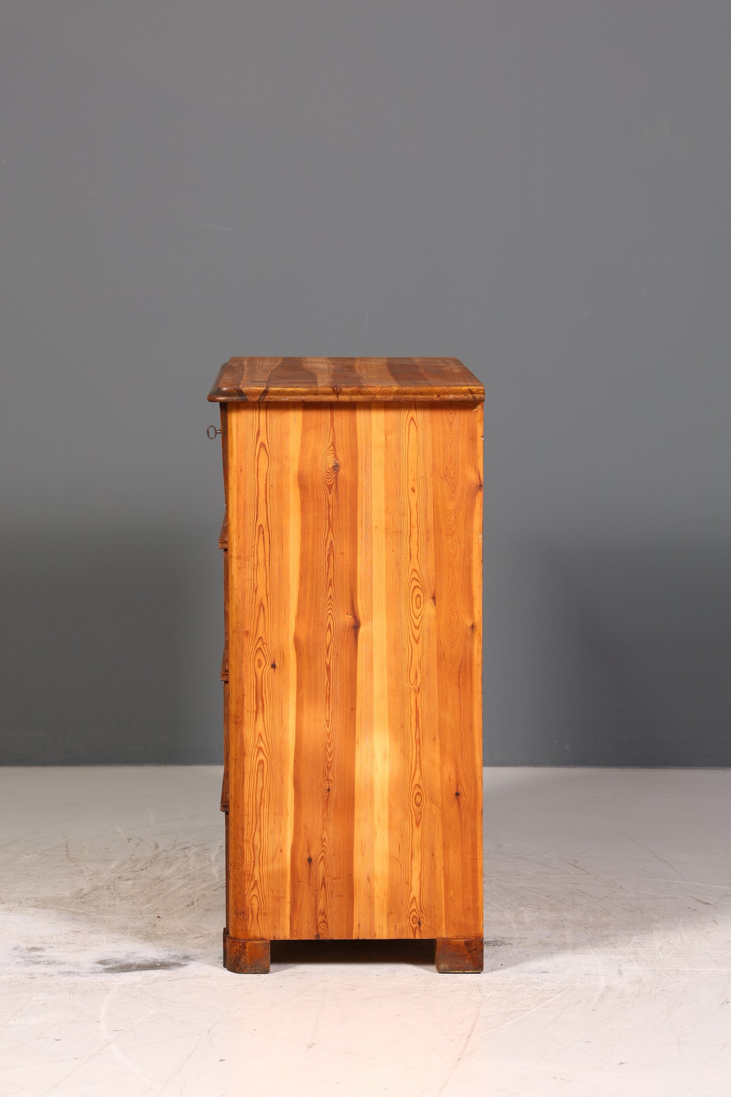 Stilvolle Biedermeier Kommode Antik Schrank Schubladenkommode Weichholz Wäschekommode