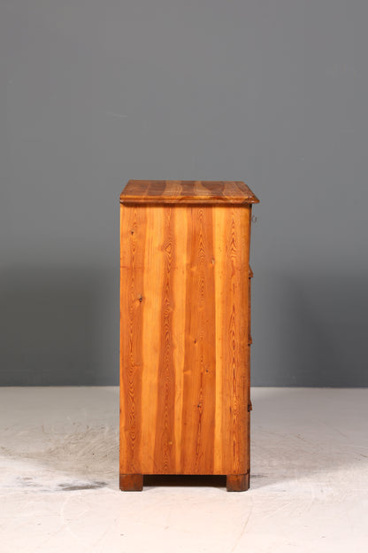 Stilvolle Biedermeier Kommode Antik Schrank Schubladenkommode Weichholz Wäschekommode