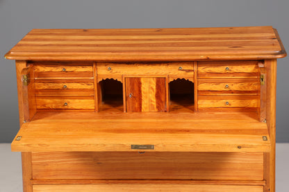 Stilvolle Biedermeier Kommode Antik Schrank Schubladenkommode Weichholz Wäschekommode