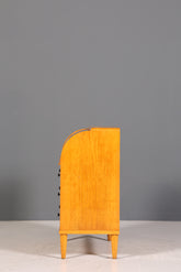 Traumhafter Mid Century Rollladen Sekretär echt Holz Büro Schrank Vintage Schreibkommode