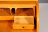 Traumhafter Mid Century Rollladen Sekretär echt Holz Büro Schrank Vintage Schreibkommode
