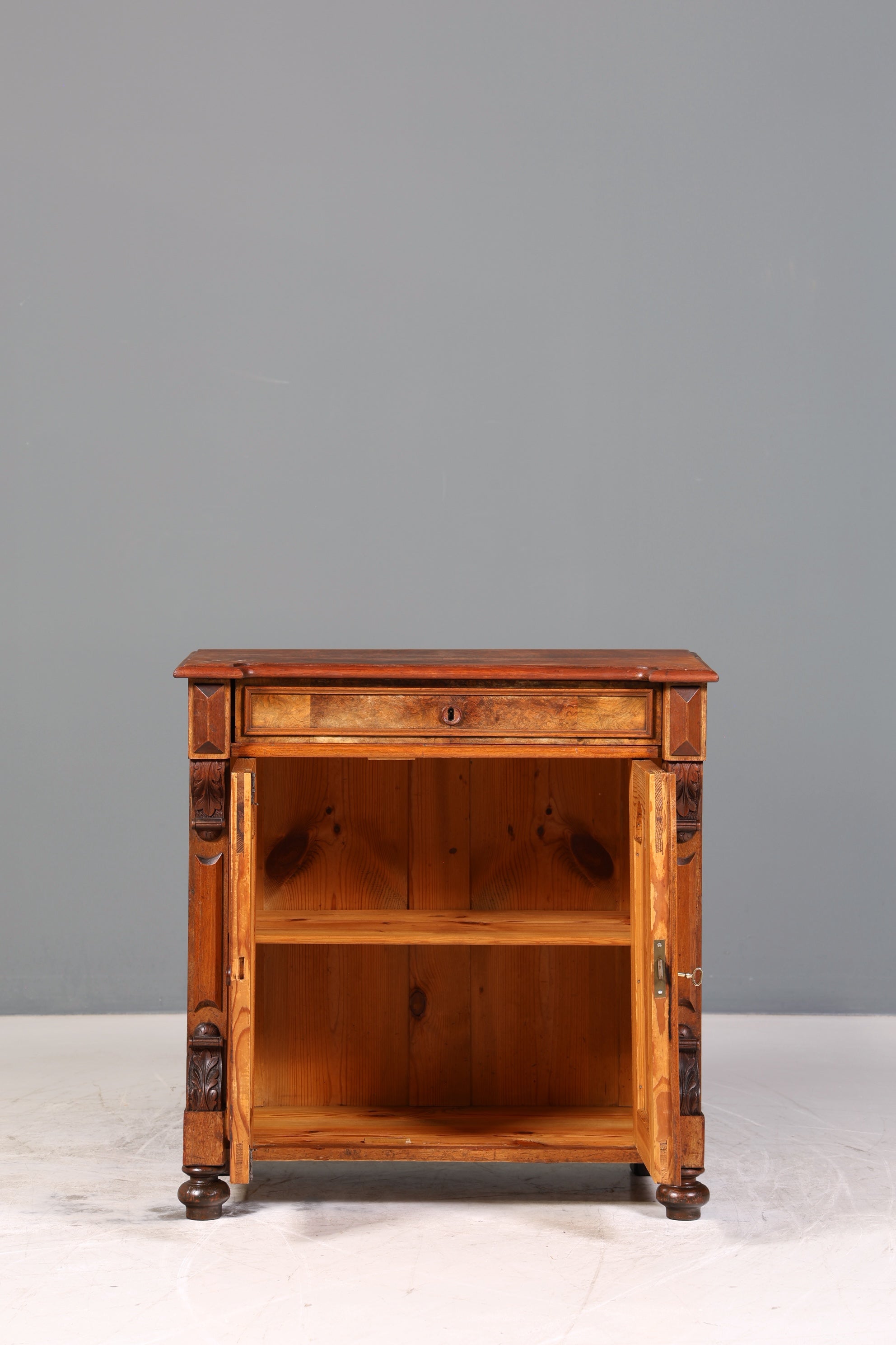 Wunderschöner Louis Philippe Schrank um 1890 Antik Gründerzeit Kommode Sideboard