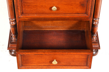 G089 Finish cm SELVA Wunderschöne Englische Kommode Holz TV Schrank Antik Sideboard