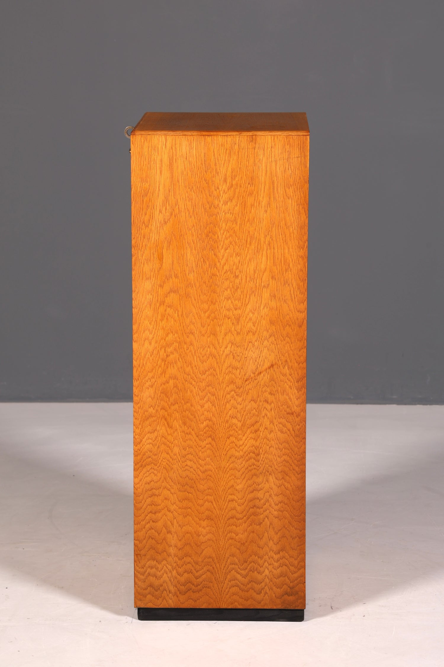 G090 Finish cm Schlichter Mid Century Rollladenschrank Bauhaus Apothekerschrank Art Deco Büro Aktenschrank