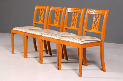 G091 Finish cm 4x Edle Englische Stühle Englisch Dining Chairs Antik 60er Jahre Regency Küchenstühle Stuhlset (Kopie)