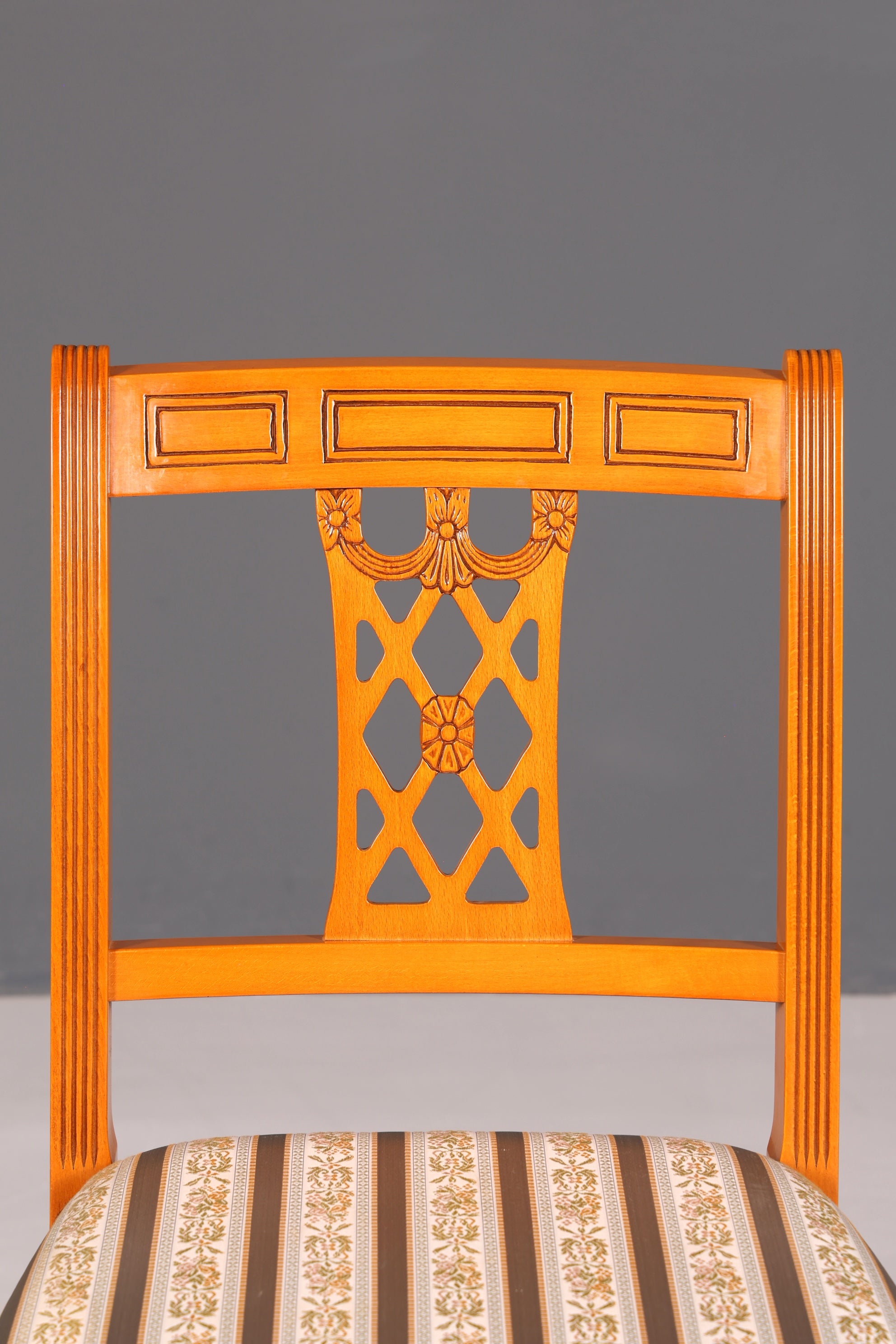 G091 Finish cm 4x Edle Englische Stühle Englisch Dining Chairs Antik 60er Jahre Regency Küchenstühle Stuhlset (Kopie)