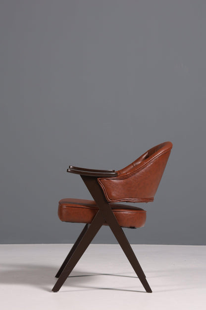 Luxuriöser &quot;Manchester Brown&quot; Stuhl Armlehnstuhl Bürostuhl Chesterfield Stil Esszimmerstuhl Lounge Stuhl