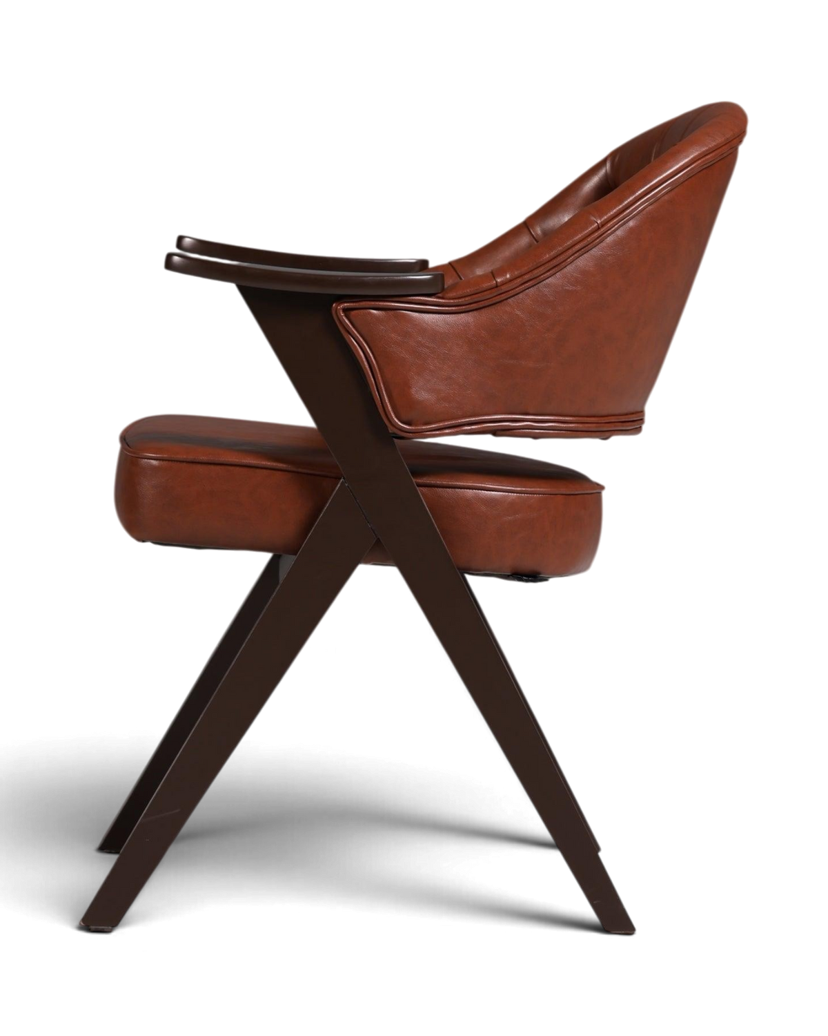 Luxuriöser "Manchester Brown" Stuhl Armlehnstuhl Bürostuhl Chesterfield Stil Esszimmerstuhl Lounge Stuhl