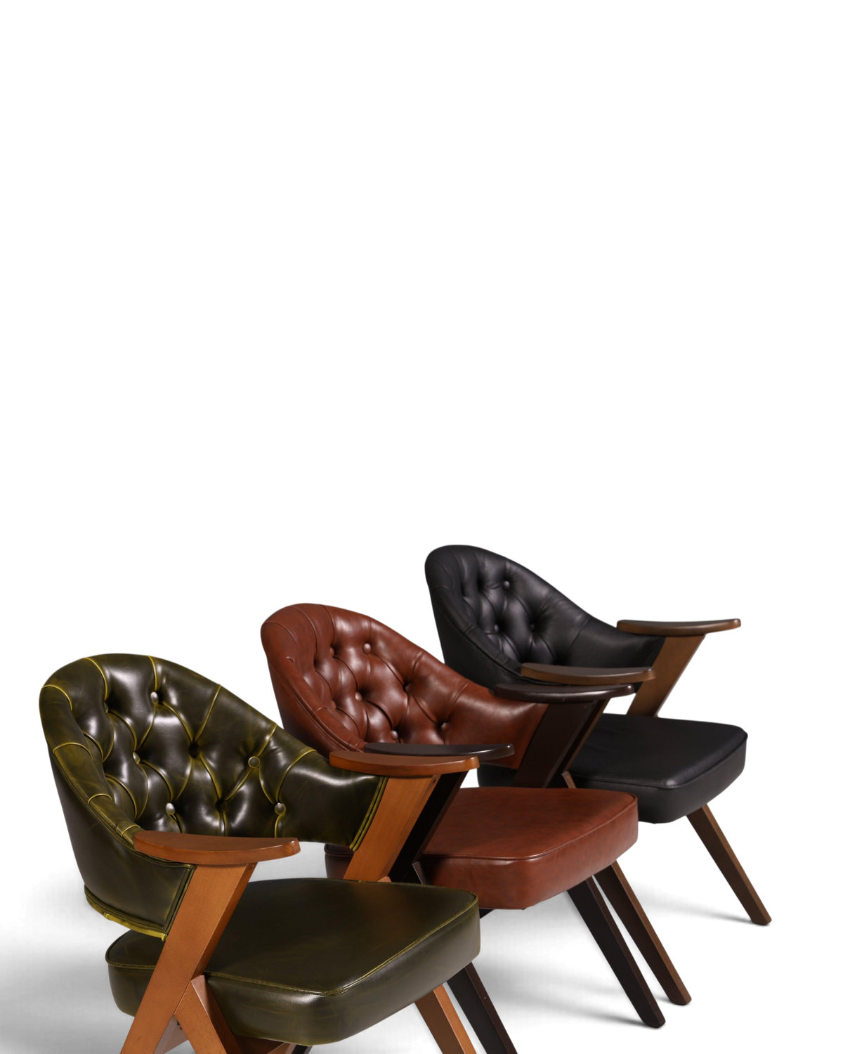 Luxuriöser "Manchester Brown" Stuhl Armlehnstuhl Bürostuhl Chesterfield Stil Esszimmerstuhl Lounge Stuhl