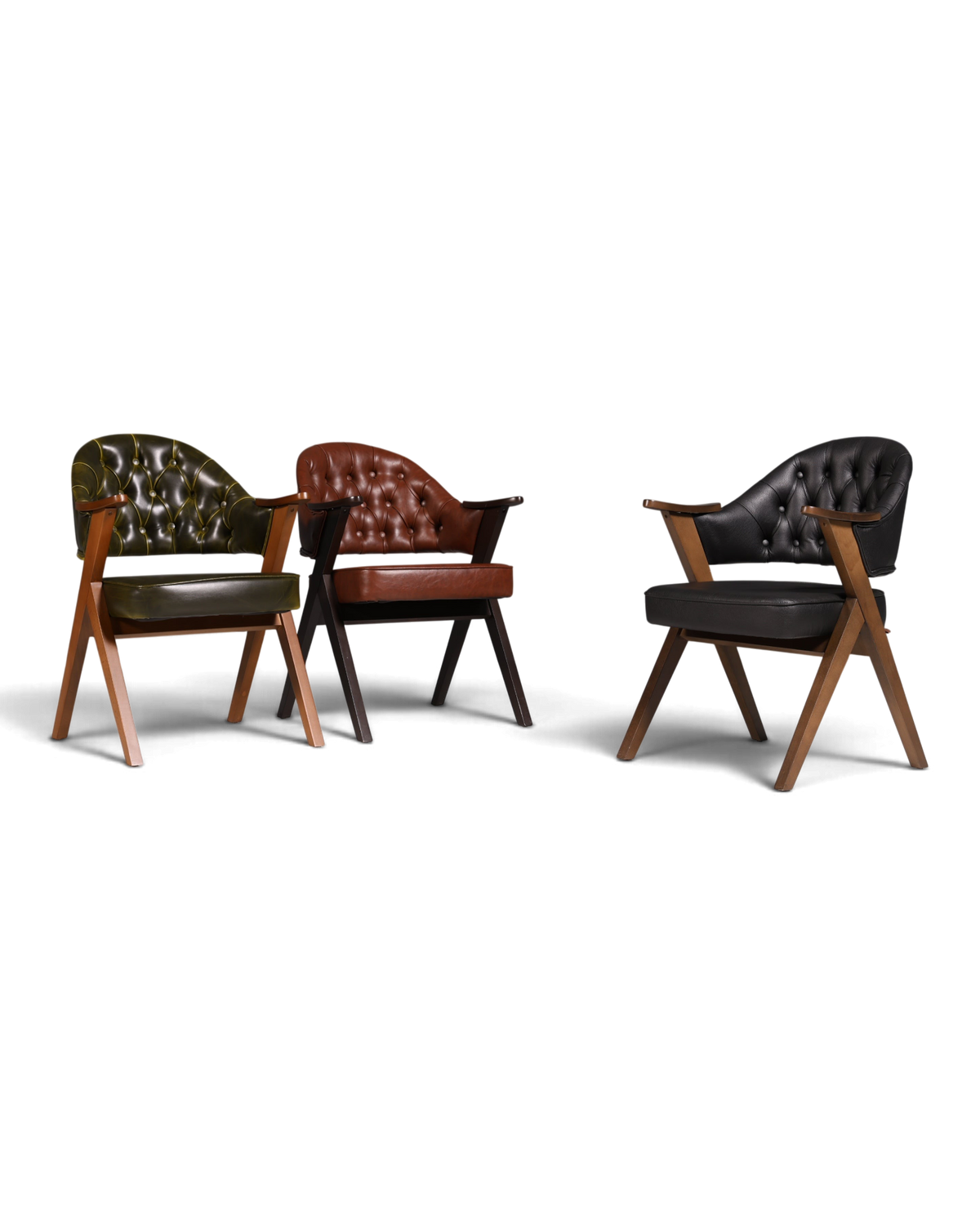 Luxuriöser "Manchester Black" Stuhl Chesterfield Stil  Bürostuhl Esszimmerstuhl Lounge Stuhl