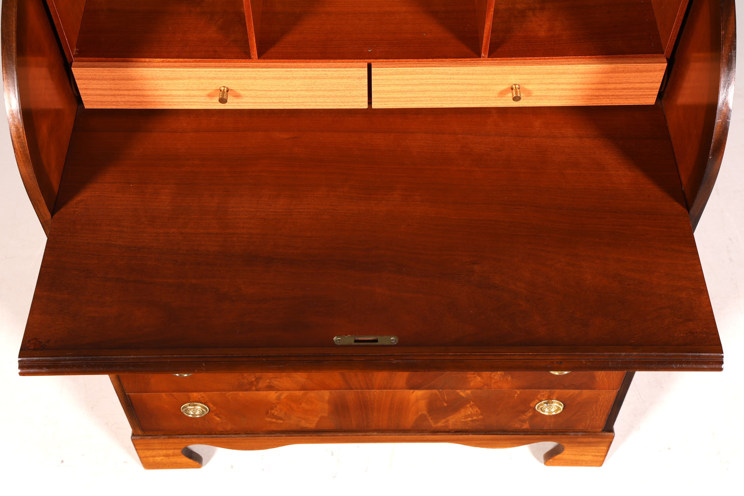 G099 Finish Wunderschöner Englischer Sekretär Schreibkommode echt Holz Schreibtisch Kommode