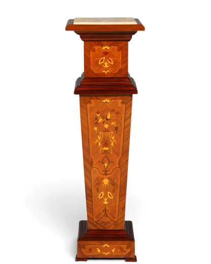 Traumhafte Barock Stil Säule Louis XV Blumensäule Naturstein Marmor Ablage