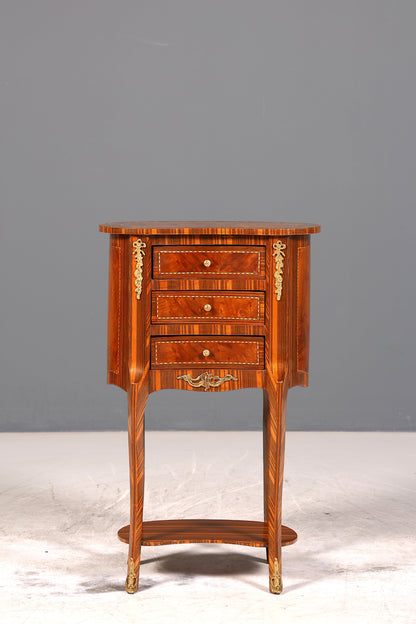 Stilvolle Barock Stil Kommode Antik Stil Beistelltisch Messing Schränkchen