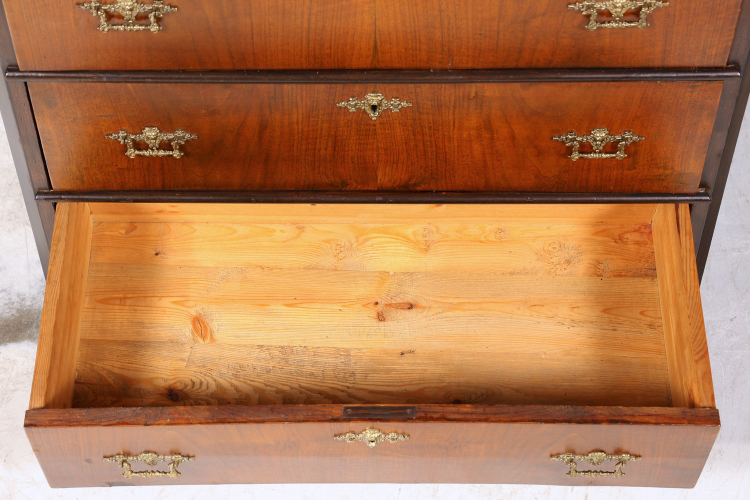 Stilvoller Gründerzeit Sekretär Vertiko Nussbaum Jugendstil Highboard Kommode um 1880